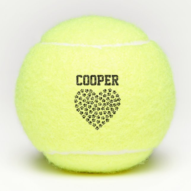 Personalisierte Tennisplätze für Hunde Tennisbälle (Vorderseite)