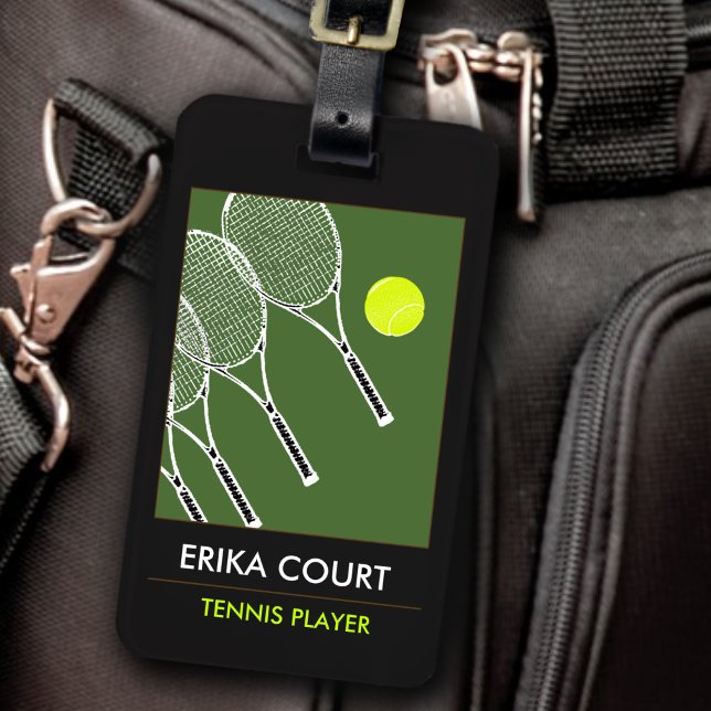 personalisierte Tennistenreise Gepäckanhänger (Von Creator hochgeladen)