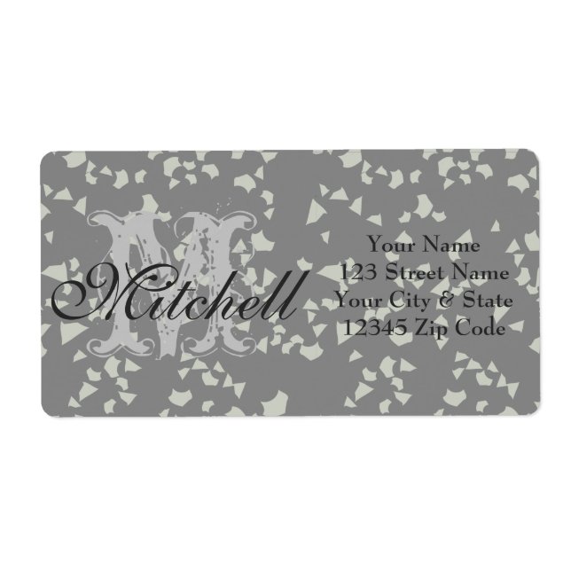 Personalisierte Terrazzo Versandadressen (Vorne)