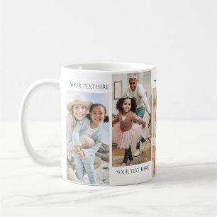 Personalisierte Text- und Fotocollage Kaffeetasse