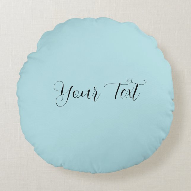 Personalisierte Textnamenfarbe Rundes Kissen (Vorderseite)
