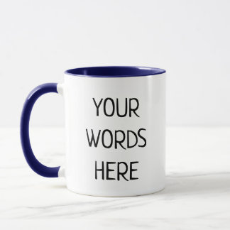 Personalisierte Textübergabe für benutzerdefiniert Tasse