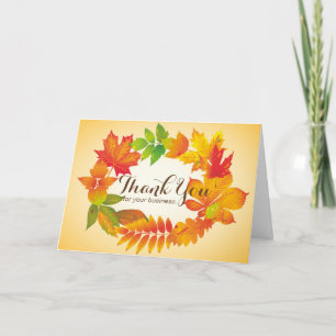 Personalisierte Thanksgiving-Karten - Geschäft dir Karte