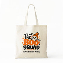 Personalisierte The Boo Squad Halloween-Tasche