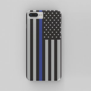 Personalisierte Thin-Blue-Line-Flagge Case-Mate iPhone Hülle