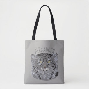 Personalisierte Tibetaner Pallas Katzen-graue Tasche