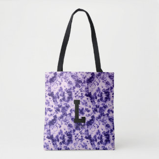 Personalisierte Tie-Dye-Monogramm-Leinwand-Tasche Tasche