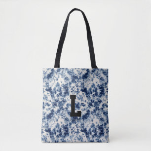 Personalisierte Tie-Dye-Monogramm-Leinwand-Tasche Tasche