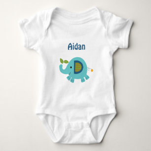 Personalisierte Tierparade Elephant Baby Shirt