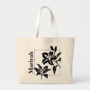 Personalisierte Tiger-Lily-Tasche Jumbo Stoffbeutel