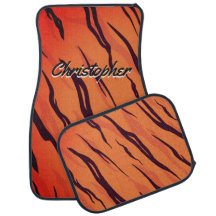 Personalisierte Tiger Streifen orange und schwarz