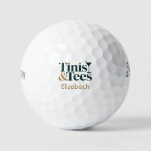 Personalisierte Tinis & Tees Golf Junggesellinnena Golfball