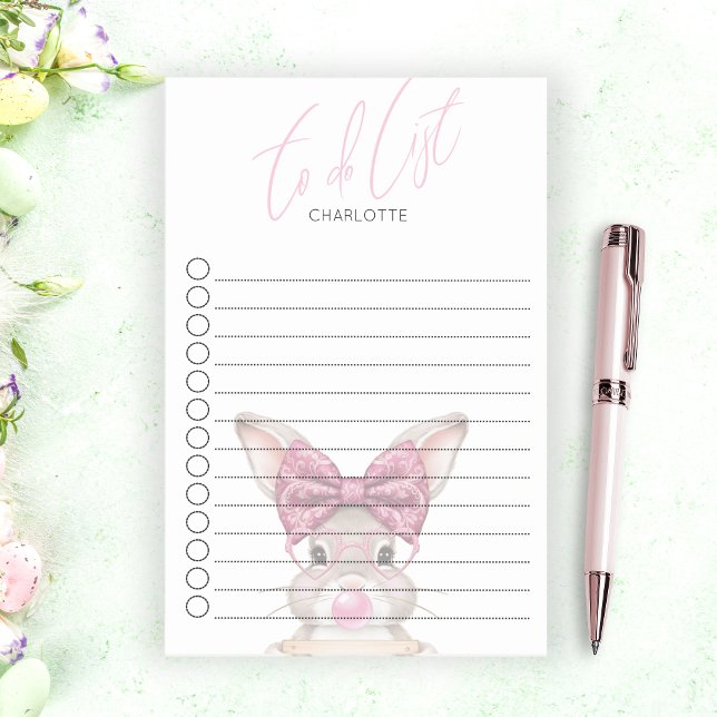 Personalisierte To-Do-List Sticky Notes - Niedlich Post-it Klebezettel (Personalized To-Do List Sticky Notes - Cute Bunny)