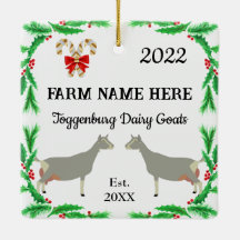 Personalisierte Toggenburg Milchziegenfarm Weihnac