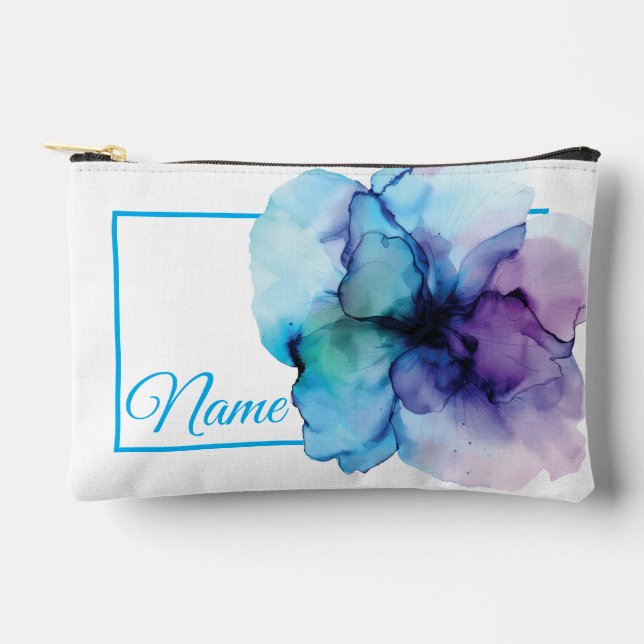 Personalisierte Toilettenbeutel - Aquarellfarben-B Zubehörtasche (Vorderseite)