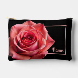 Personalisierte Toilettenbeutel - Koralle/Rosa Ros Zubehörtasche