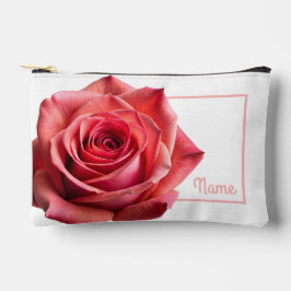 Personalisierte Toilettenbeutel - Koralle/Rosa Ros Zubehörtasche