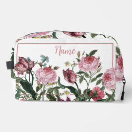 Personalisierte Toilettenbeutel - Rosa Blume Mix Waschbeutel