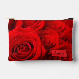 Personalisierte Toilettenbeutel - Weiße Rose Zubehörtasche