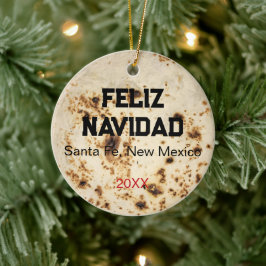Personalisierte Tortilla Zia Weihnachtsgeschenk Keramik Ornament