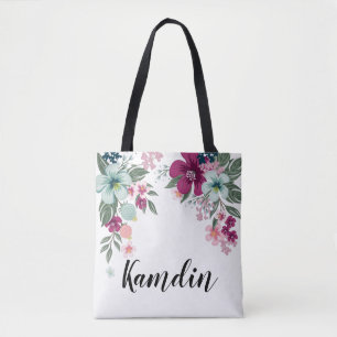 Personalisierte Tote Beutel Tropische Blume auf We Tasche