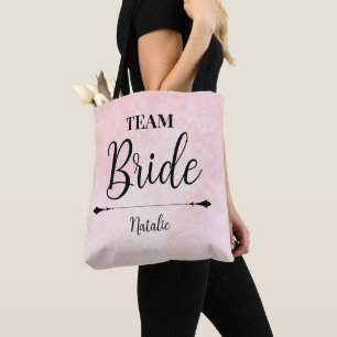 Personalisierte Tote-Tasche für das Braut-Team Tasche