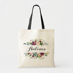 Personalisierte Tote Tasche. Grüne Tasche. Bridesm Tragetasche