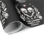 Personalisierte Totenliebhaber Gothic Skeletts Hoc Geschenkpapier<br><div class="desc">Personalisierte Totenliebhaber Gothic Skeletts Hochzeitszettel</div>