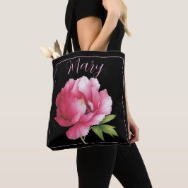 Personalisierte Tragetaschen - Rosa Peony Tasche