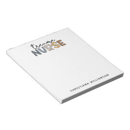 Personalisierte Trauma Nurse Trauma Pflegegeschenk Notizblock
