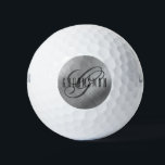 Personalisierte Trauzeugen, silber gebürstet Golfball<br><div class="desc">Machen Sie Ihren eigenen,  maßgeschneiderten Golfball. Personalisieren Sie dieses Design mit Ihrem eigenen Text. Sie können dieses Design weiter anpassen,  indem Sie den Link "Weitere Anpassung" auswählen,  falls gewünscht.</div>