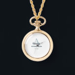 personalisierte Trauzeugen von einfachen Monogramm Armbanduhr<br><div class="desc">Gestaltung</div>