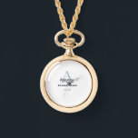 personalisierte Trauzeugen von einfachen Monogramm Armbanduhr<br><div class="desc">Gestaltung</div>
