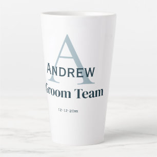 personalisierte Trauzeugen von einfachen Monogramm Milchtasse