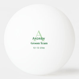 personalisierte Trauzeugen von einfachen Monogramm Tischtennisball