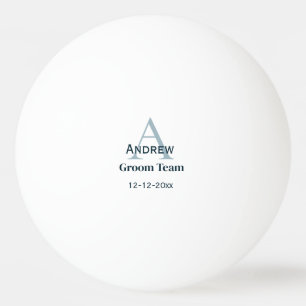 personalisierte Trauzeugen von einfachen Monogramm Tischtennisball