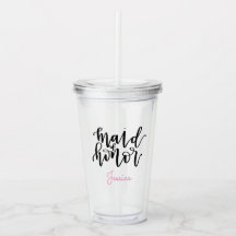 Personalisierte Trauzeugin-Acryl-Trommel