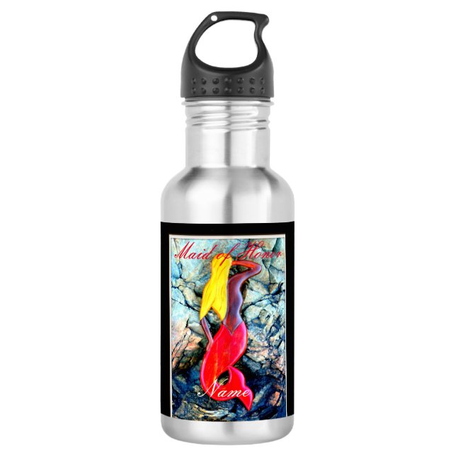 Personalisierte Trauzeugin Edelstahlflasche (Vorderseite)