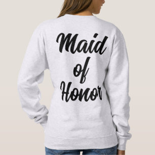 Personalisierte Trauzeugin Geschenk Bridesmaid Cus Sweatshirt