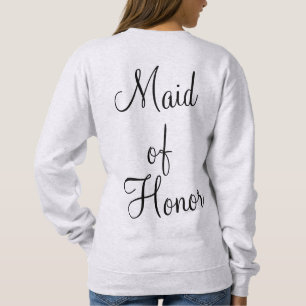 Personalisierte Trauzeugin Geschenk Bridesmaid Cus Sweatshirt