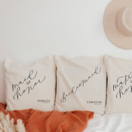 Personalisierte Trauzeugin Niedliche Script Tote T Tragetasche