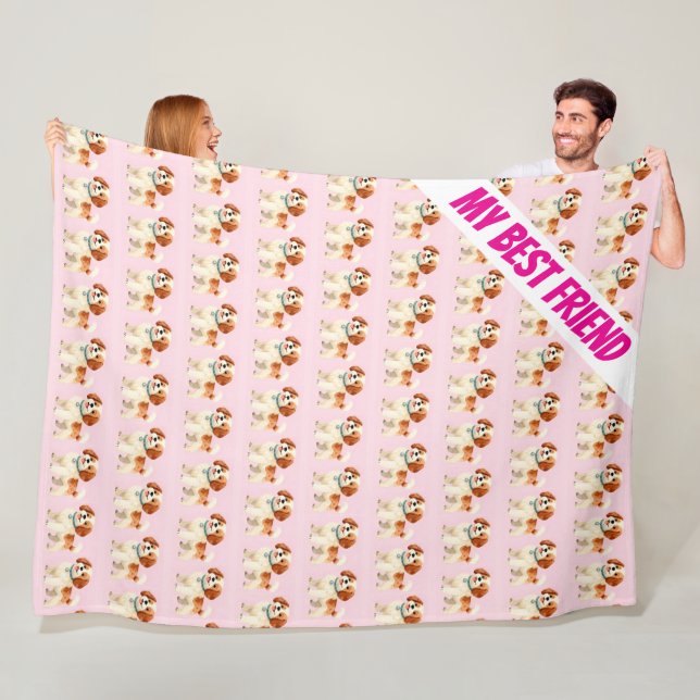 Personalisierte Trend-Pflegesammlung Fleecedecke (Beispiel)