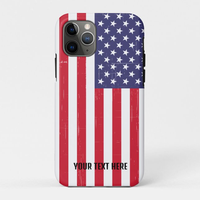Personalisierte Trendy USA Flag Case-Mate iPhone Hülle (Rückseite)