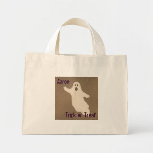 Personalisierte Trick- oder Treatment-Tasche Mini Stoffbeutel