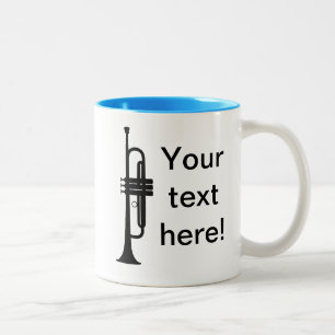 Personalisierte Trompete Zweifarbige Tasse