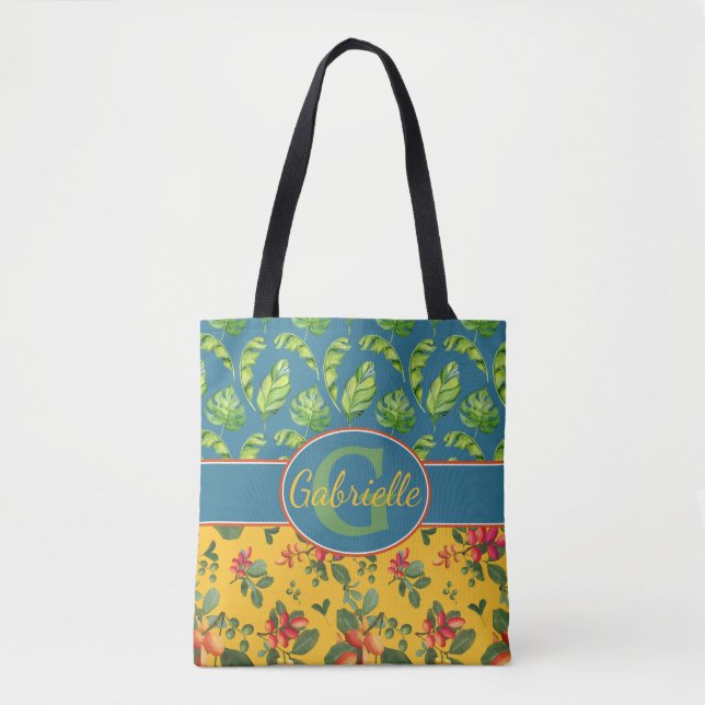 Personalisierte Tropeninsel Tasche (Vorderseite)