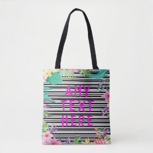 Personalisierte Tropical Shopping Tote Bag Tasche