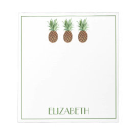 Personalisierte tropische Ananas Notizblock