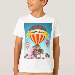 Personalisierte tropische Heißluft-Ballone T-Shirt