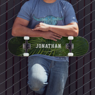 Personalisierte tropische Palme Skateboard